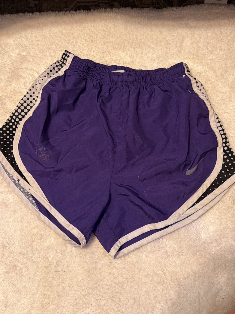 Purple Nike Dri-Fit Women's Athletic Shorts - Lightweight Running Shorts